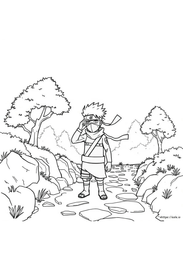 Disegni Da Colorare Di Kakashi