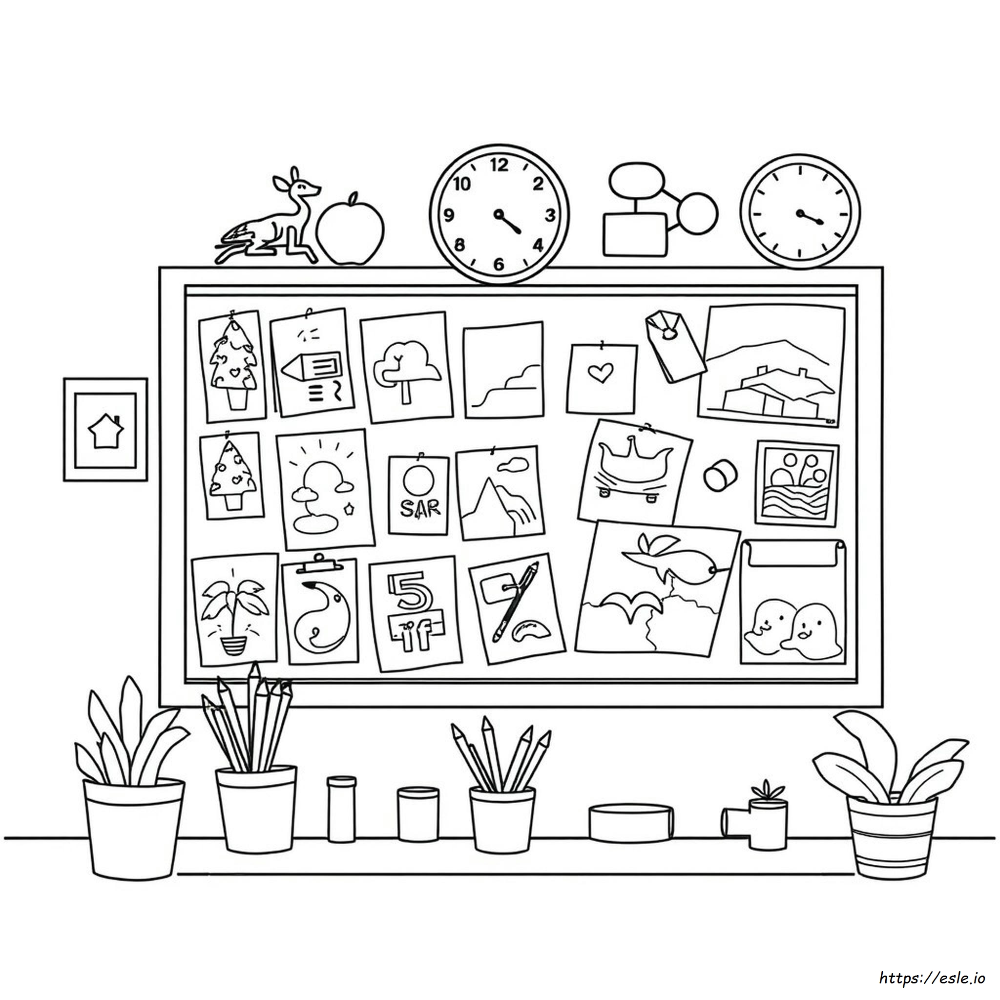 Bulletin Board Coloring Pages