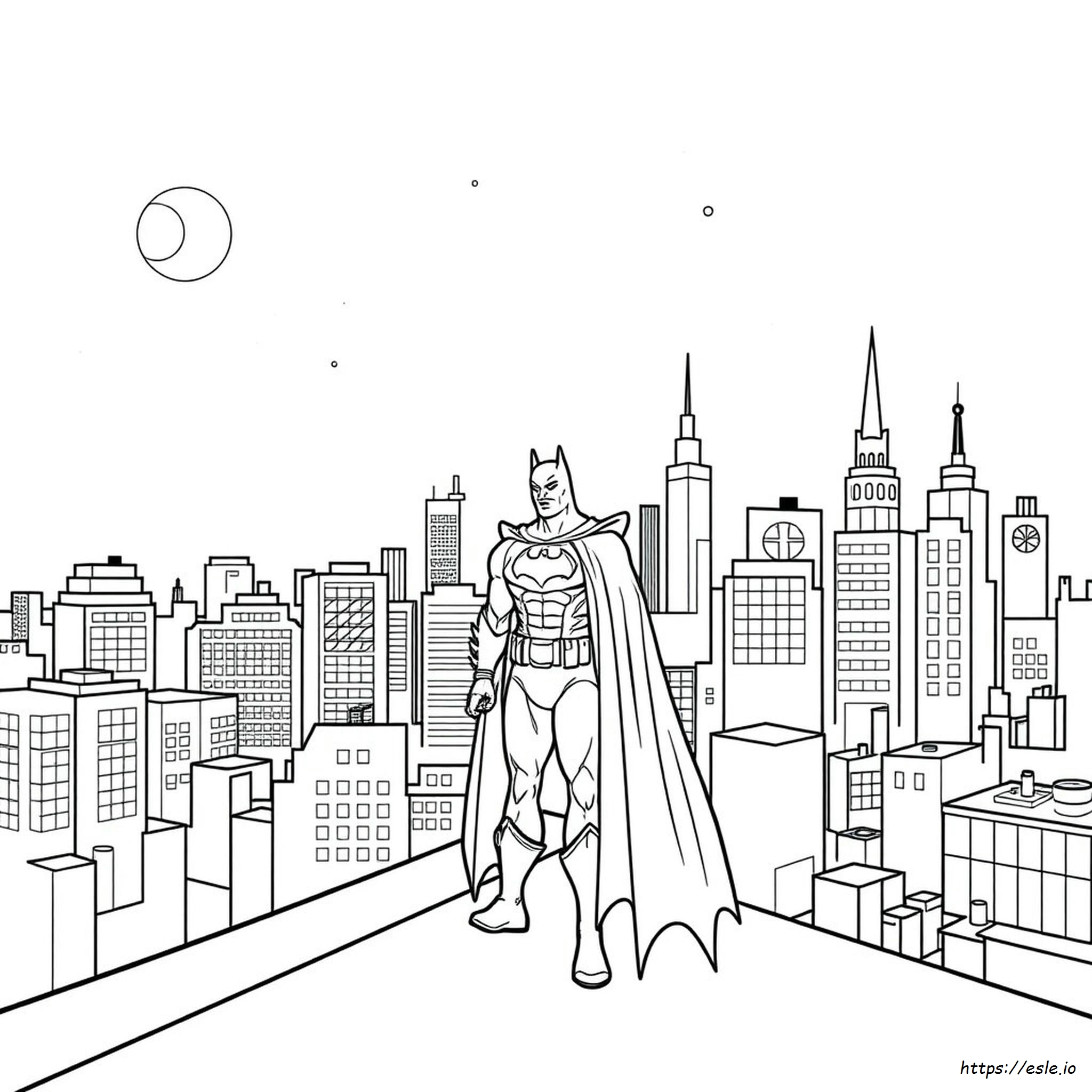 Batman Da Colorare E Stampare Gratis