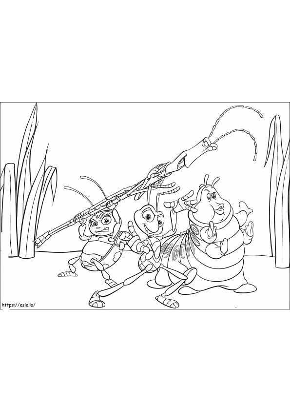 Heimlich And Friends coloring page