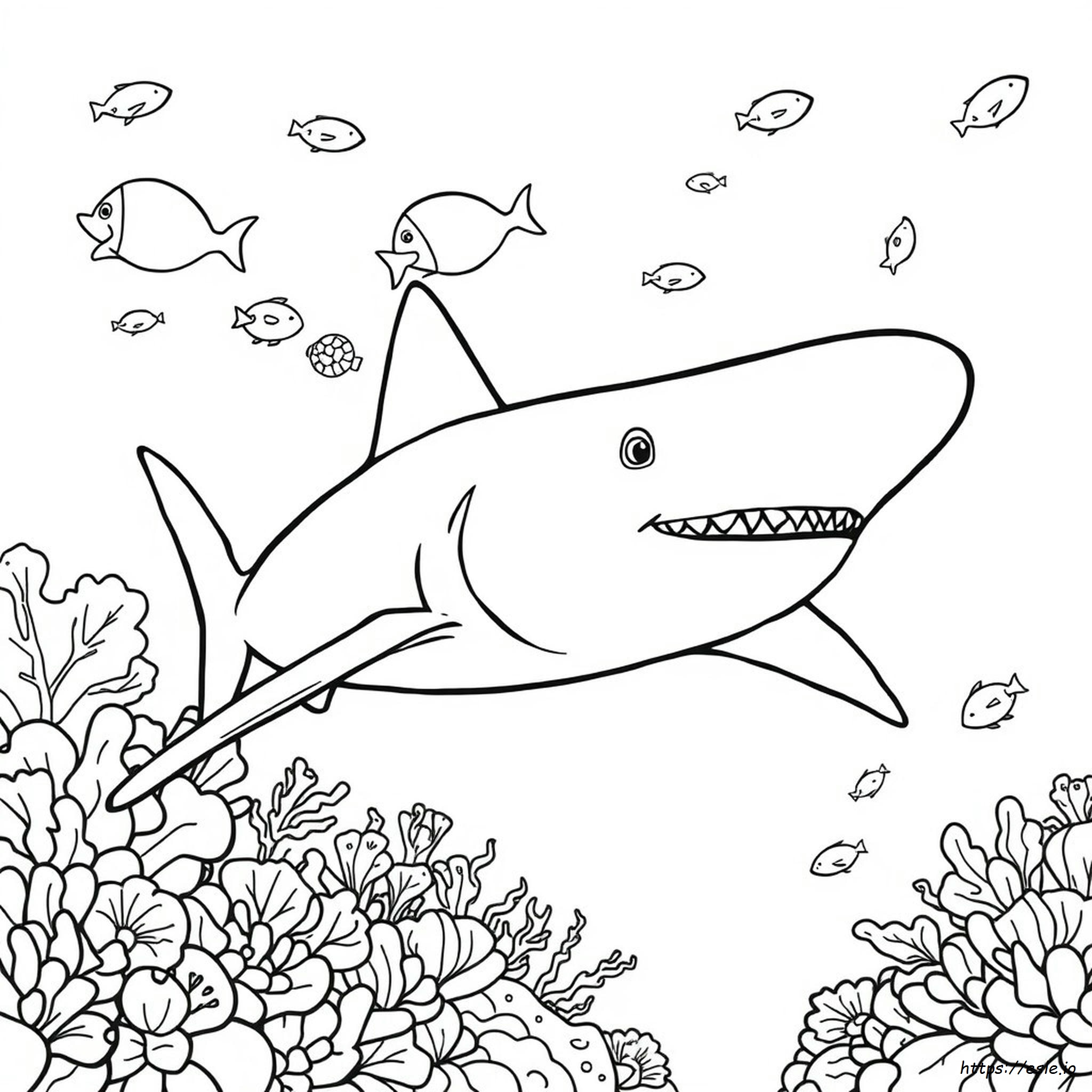 Mako Shark Coloring Page