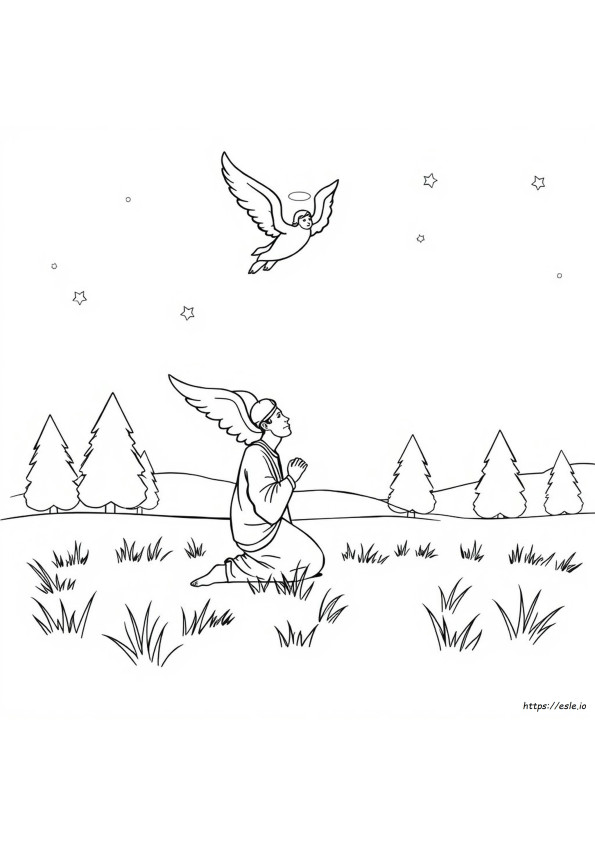 Coloriage Joseph Et L'ange