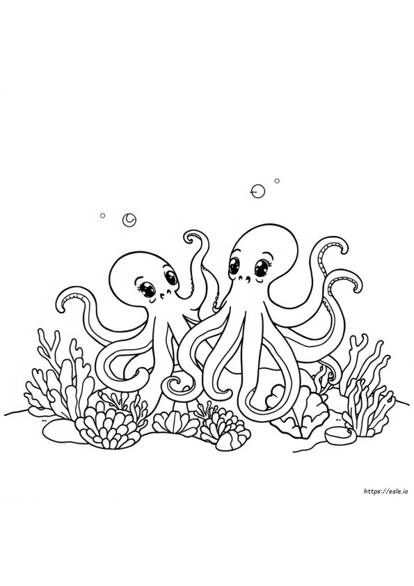 Printable Octopus Coloring Page