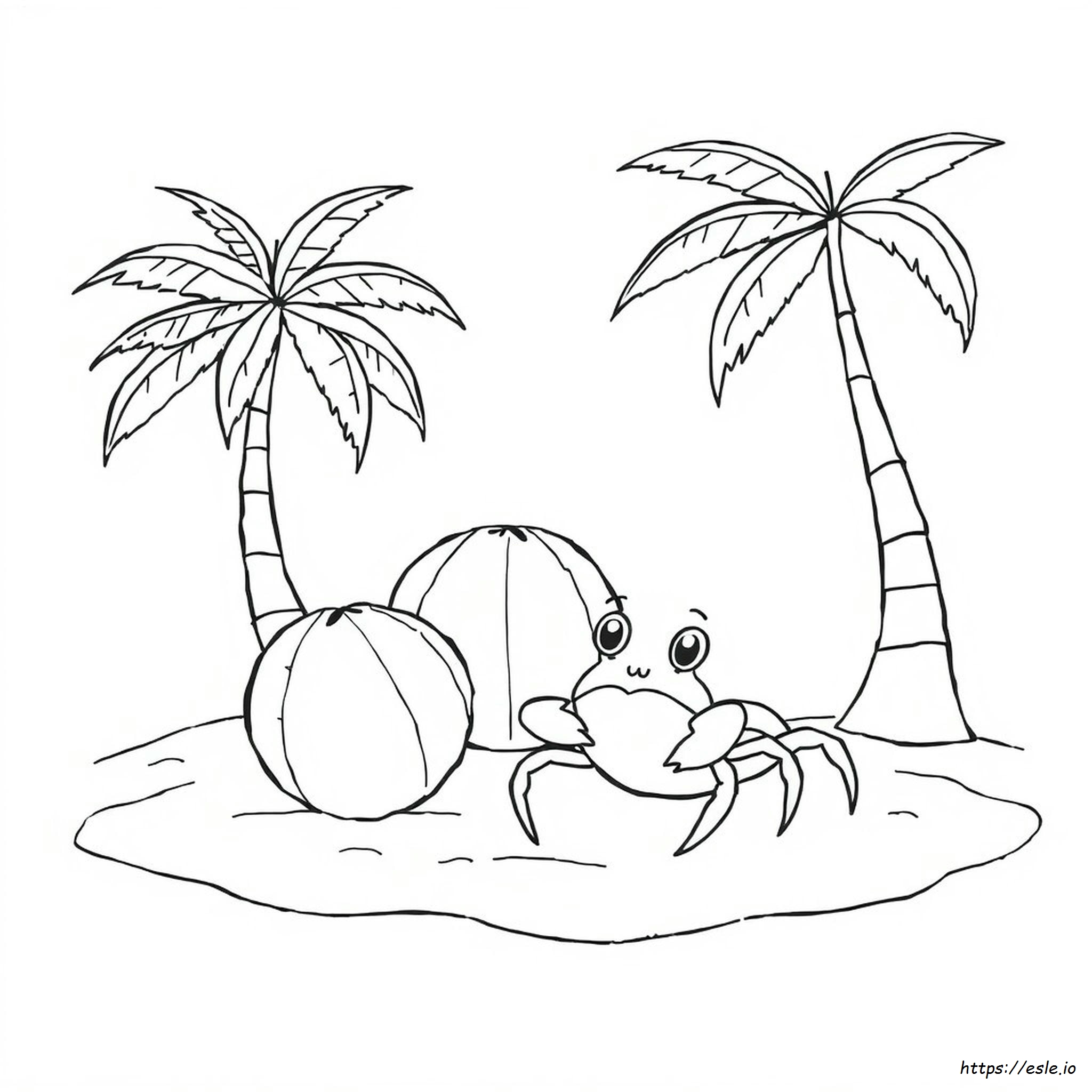 Coconut Crab Coloring Page