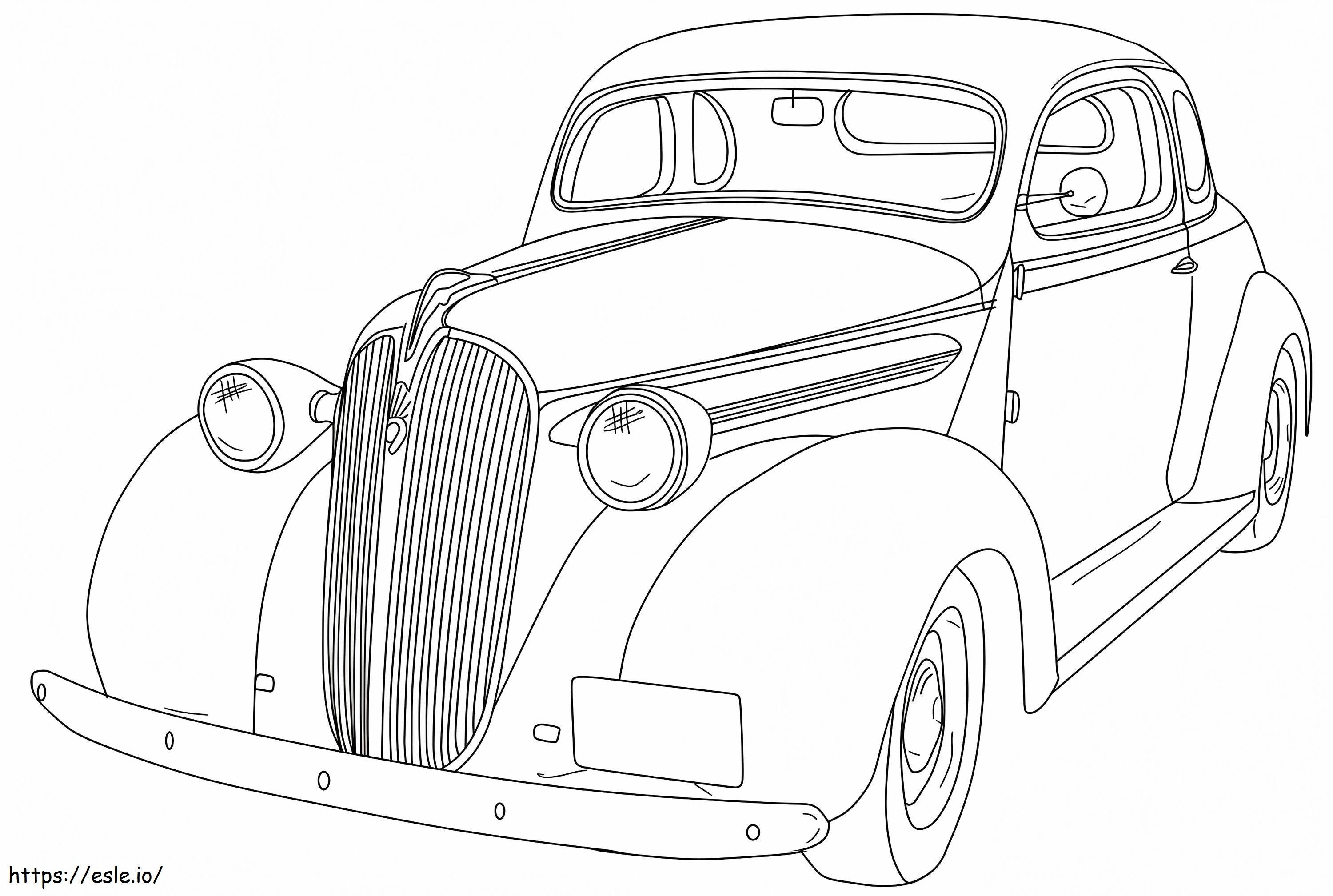  1930 Chevrolet Coupe A4 kolorowanka