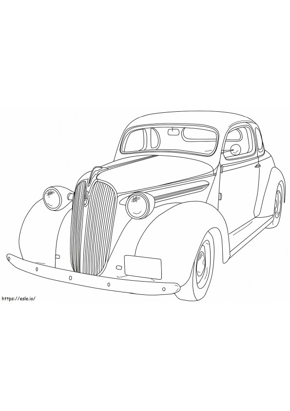 1930 Chevrolet Coupe A4 coloring page