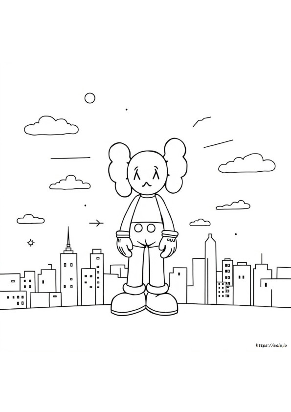 Rysowanie Kaws Kolorowanki