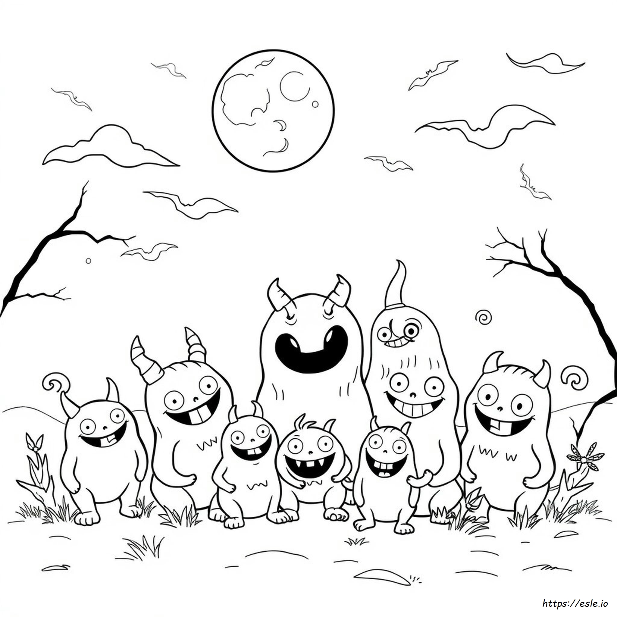 Nightmare Smiling Critters Coloring Pages