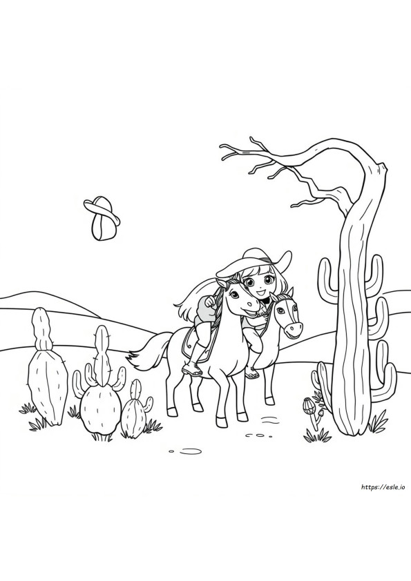 Cowgirl Dora Szinező Oldalak