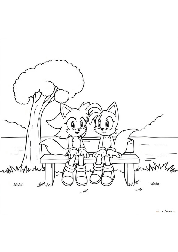 Cute Amy Sonic Coloring Pages
