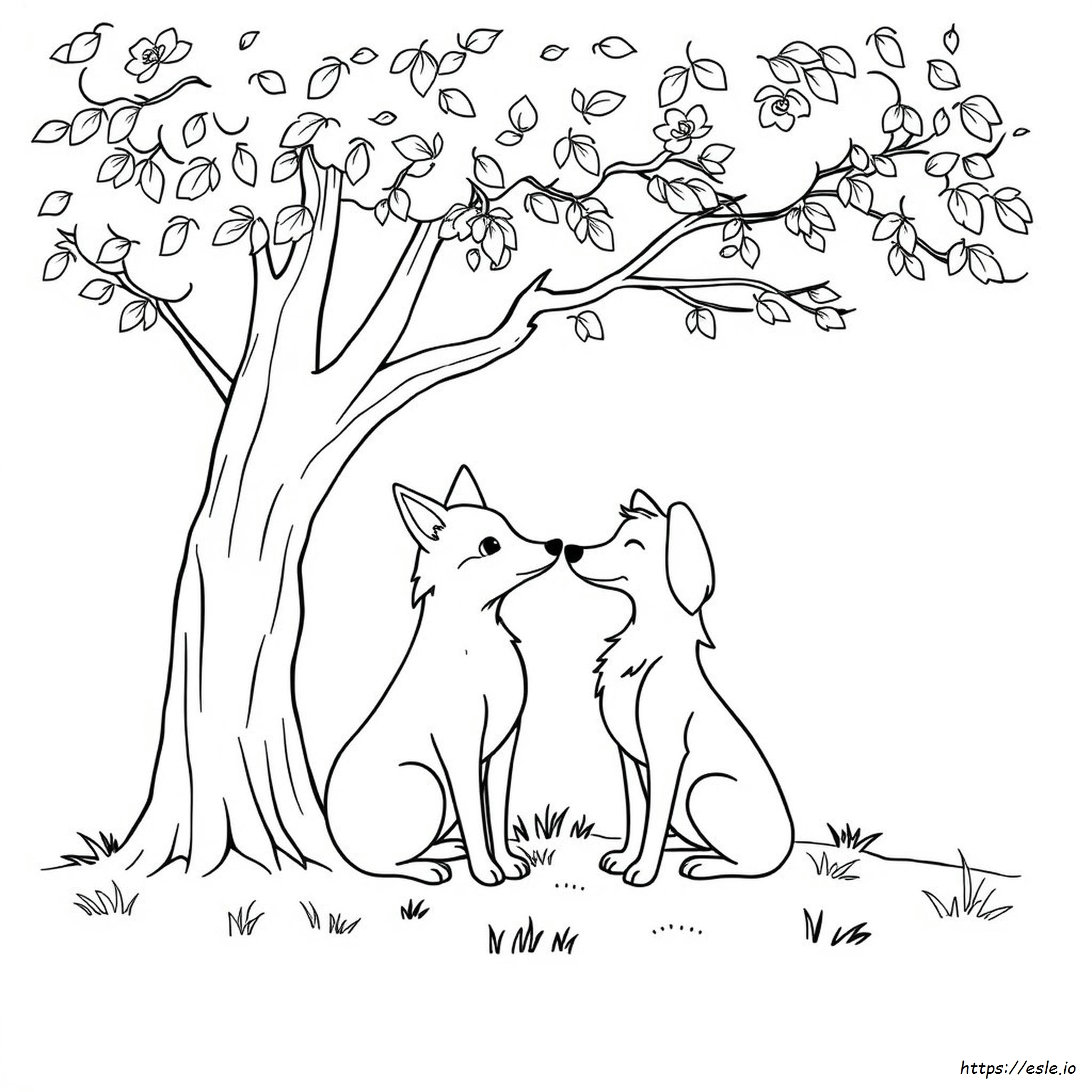 Fox And The Hound Colouring Pages