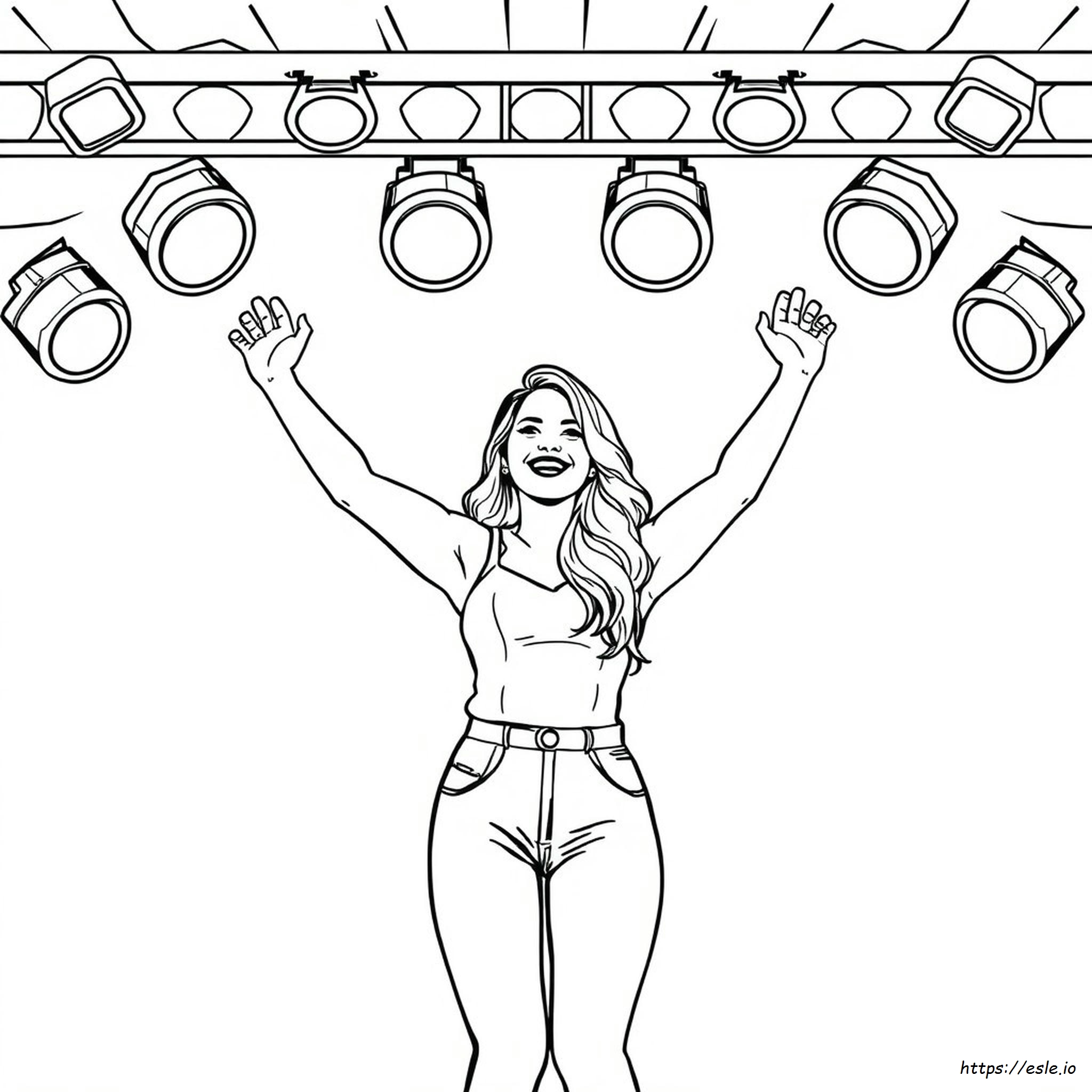 Selena Gomez Coloring Pictures