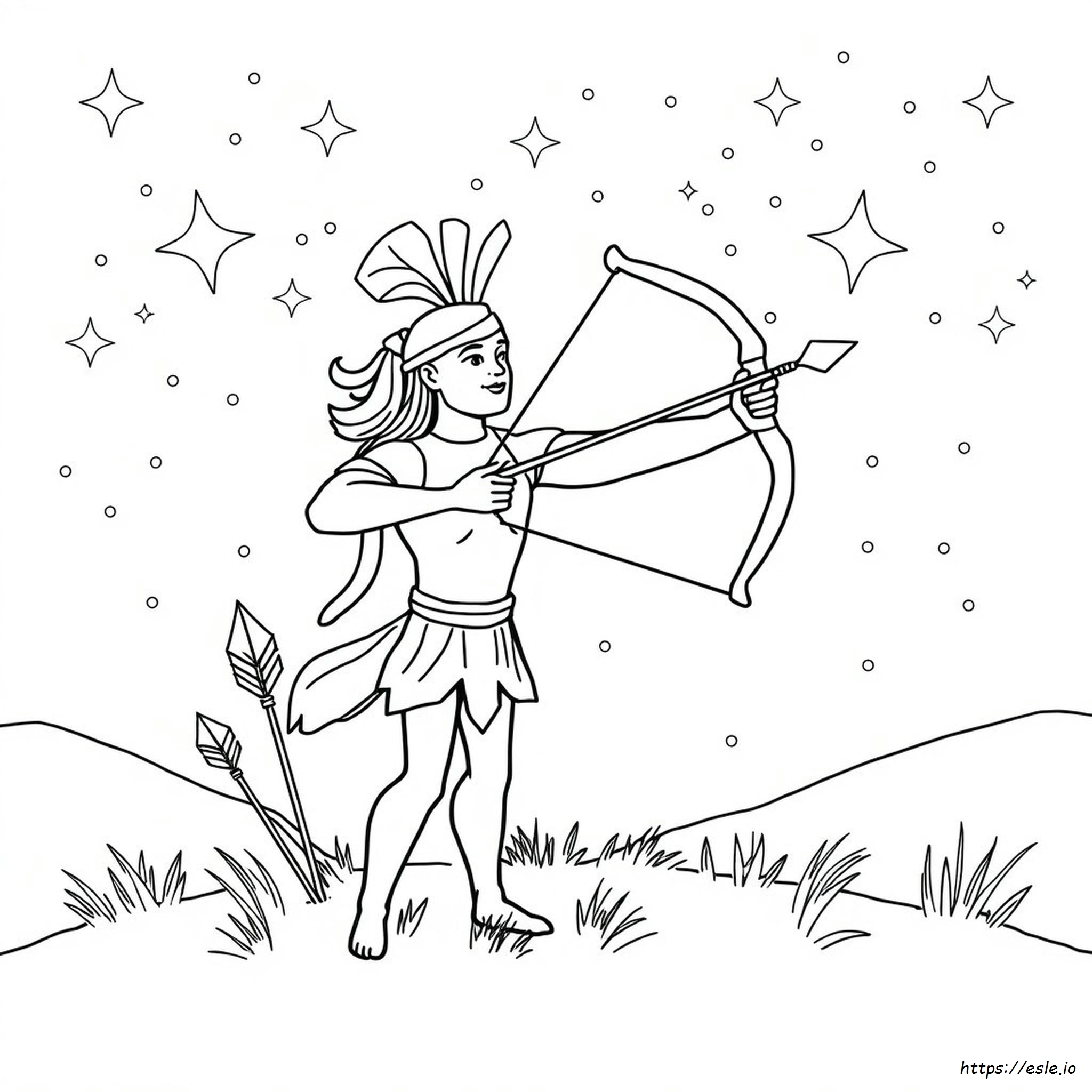 Sagittarius Coloring Pages