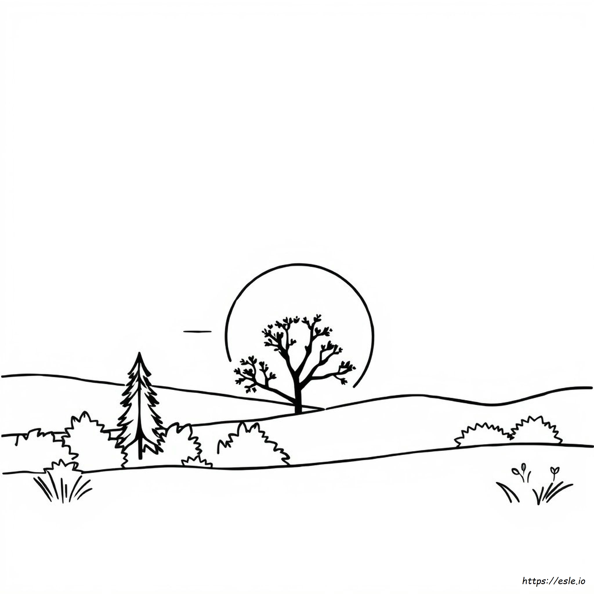 How To Color A Sunset