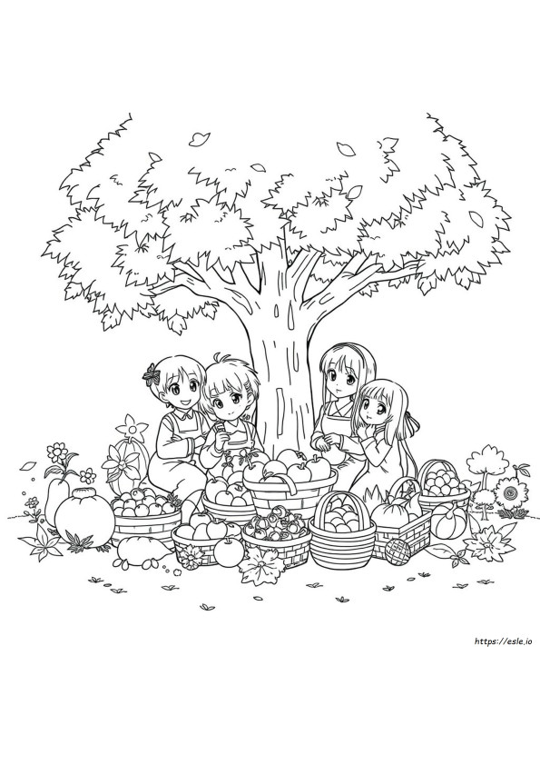 Coloriages Anime Fruits Basket