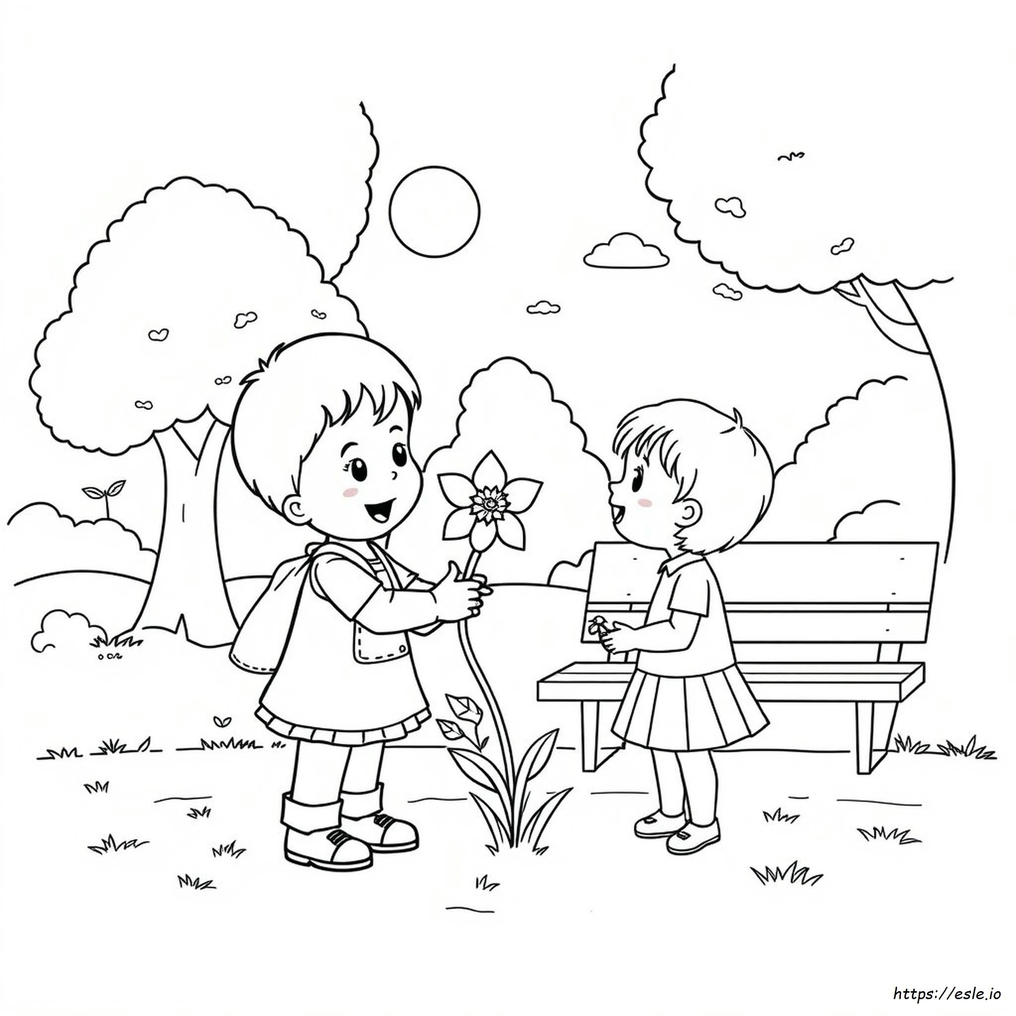 Coloring Pages Showing Kindness