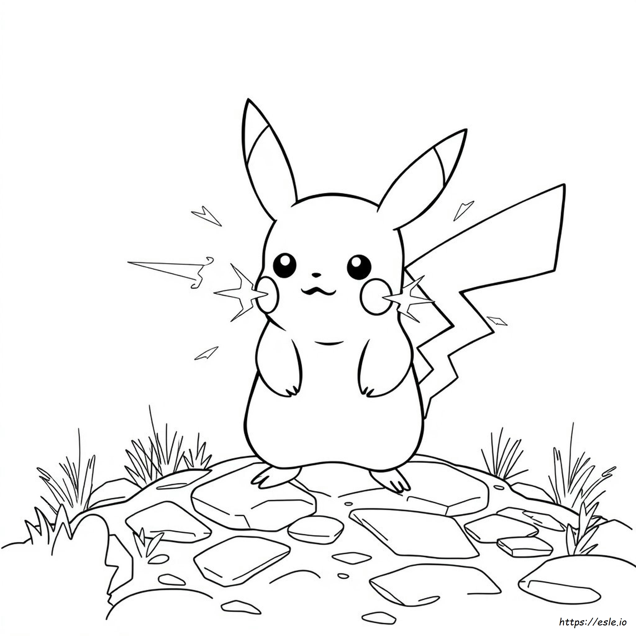 Páginas Para Colorear De Pikachu Geniales