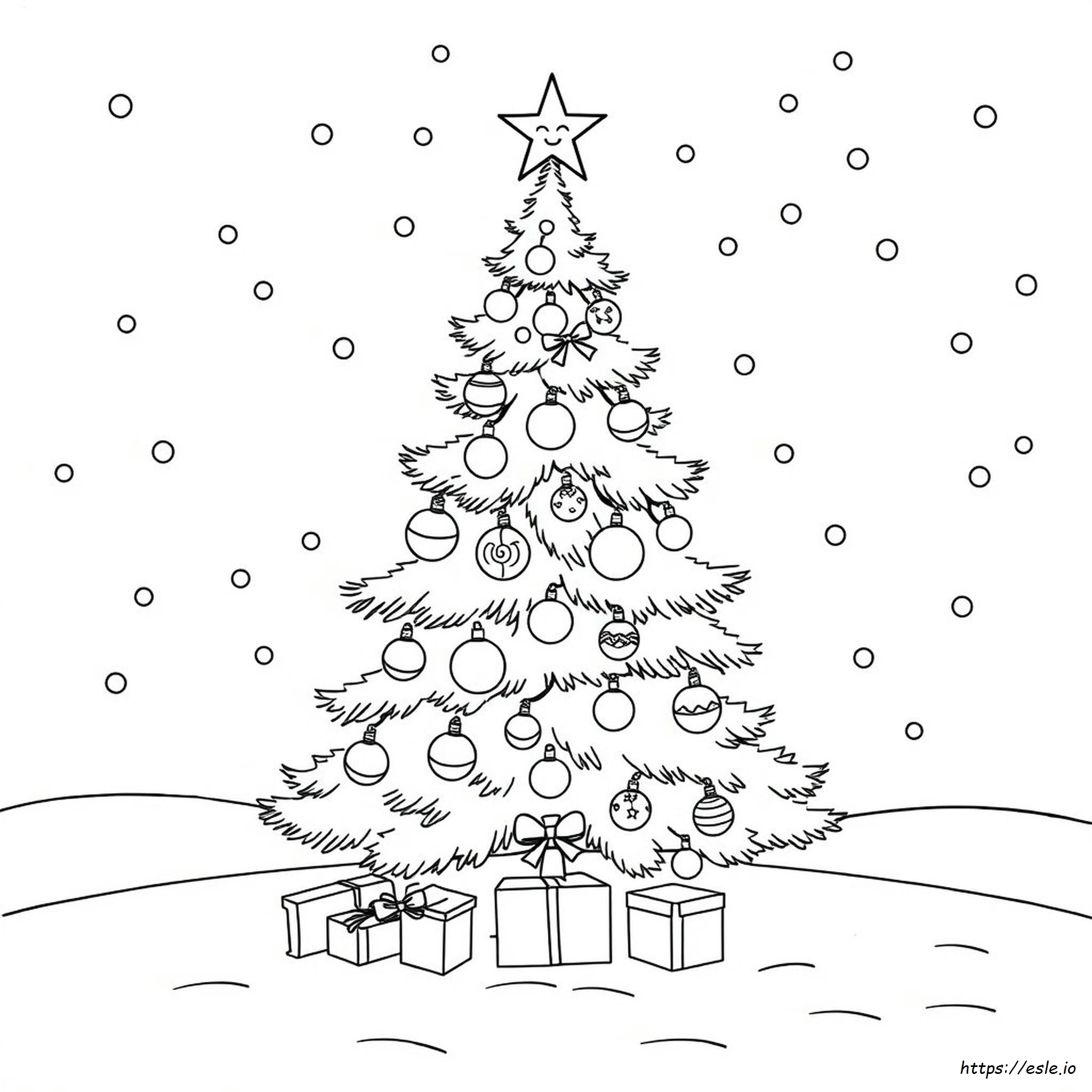 Albero Di Natale Da Colorare