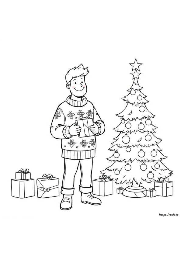 Sevimli Yetişkin Noel Boyama Sayfaları