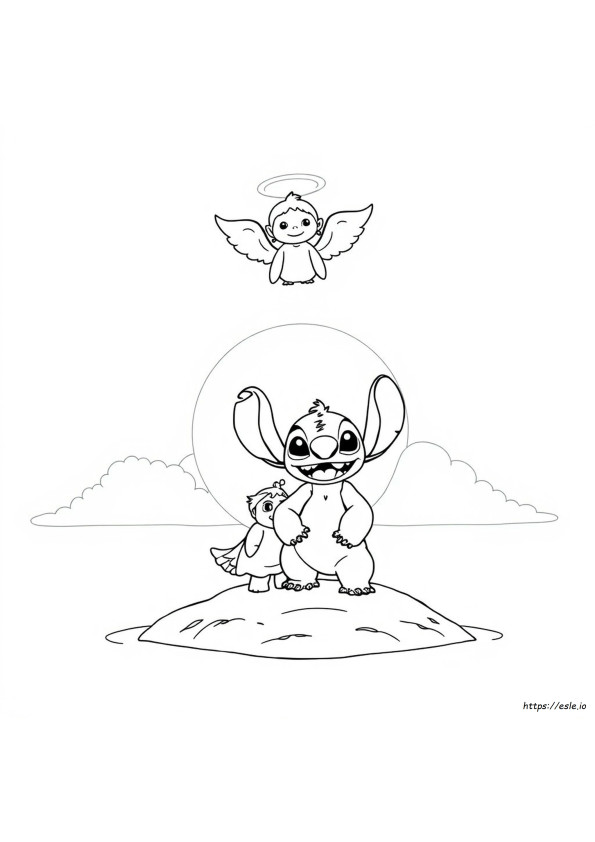 Angel Lilo And Stitch Coloring Pages