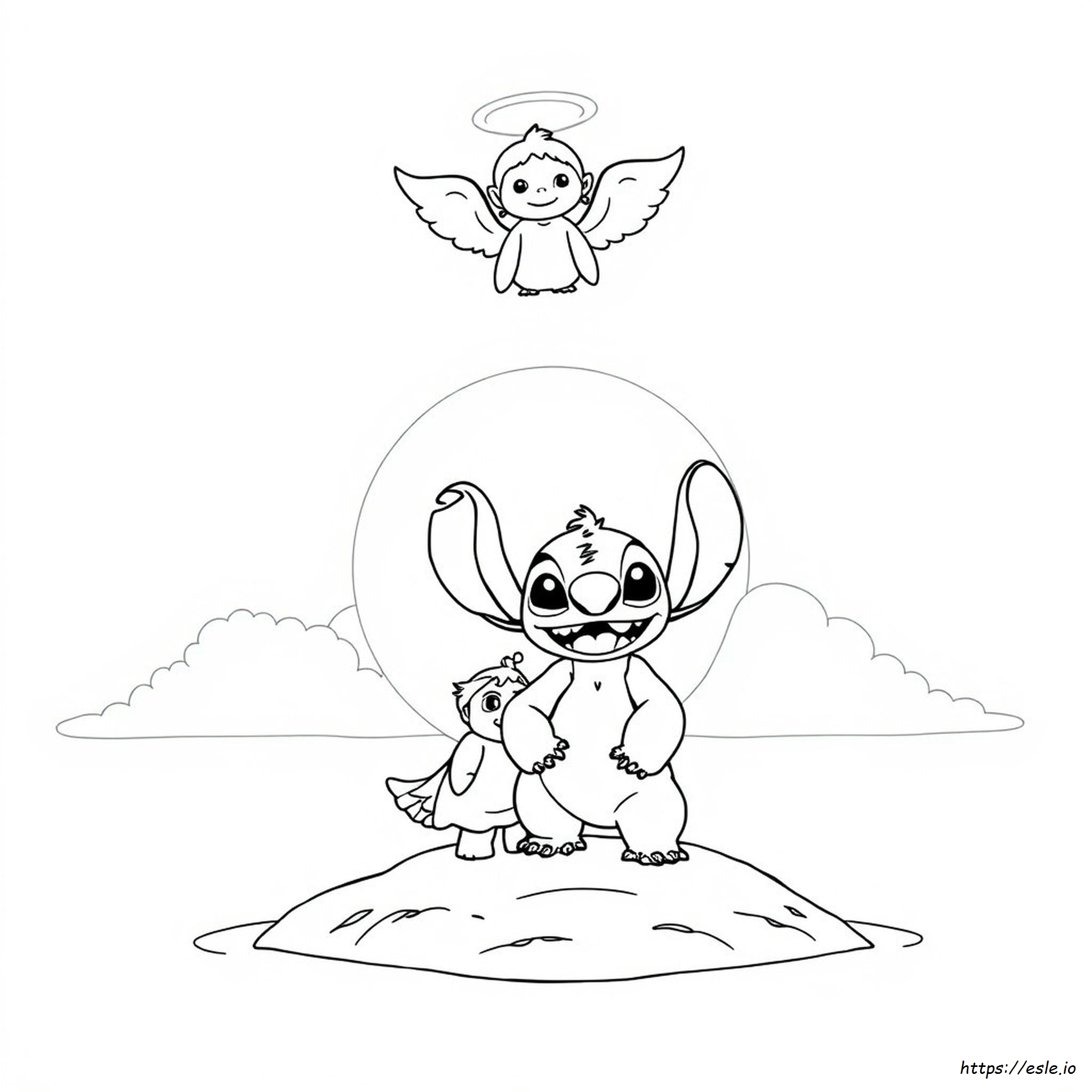 Angel Lilo And Stitch Coloring Pages