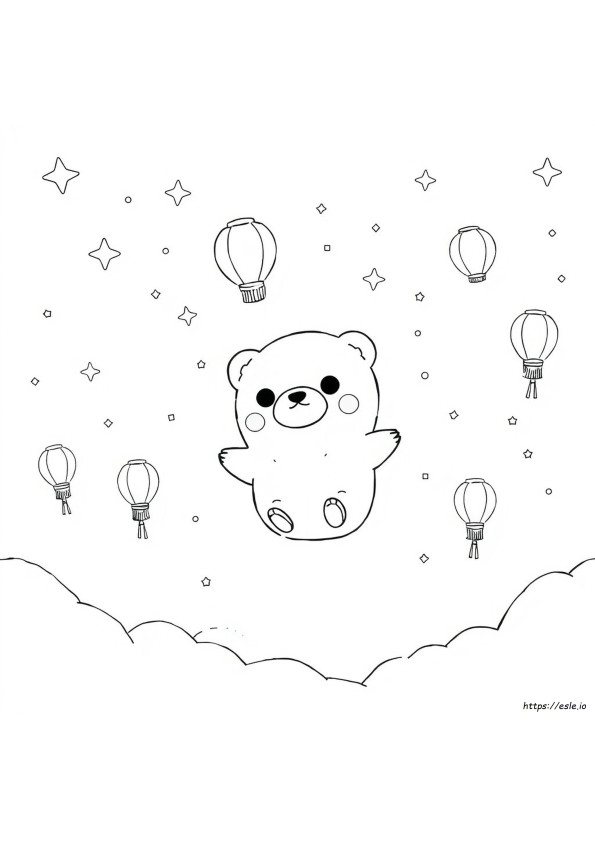 Aesthetic Boba Coloring Page