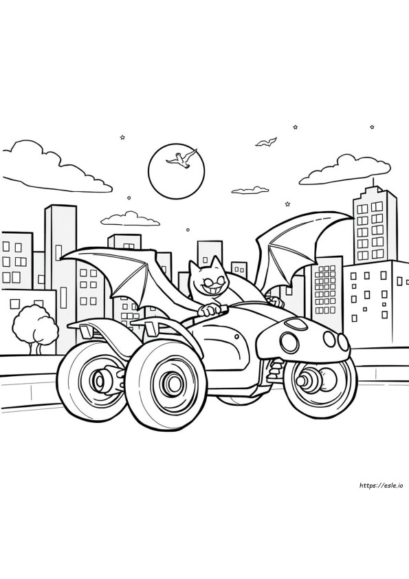Batwheels Színező