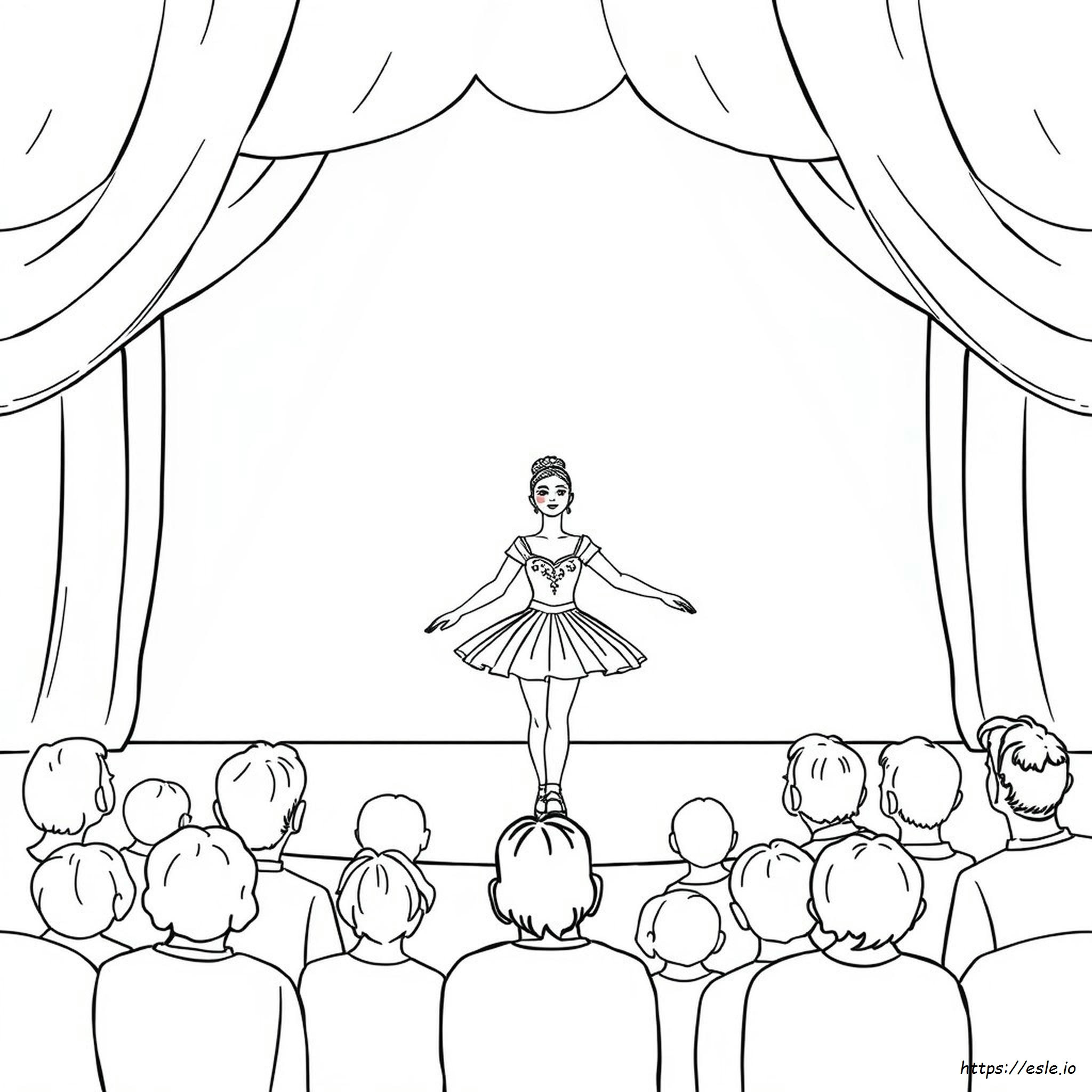 First Day Of Dance Coloring Page