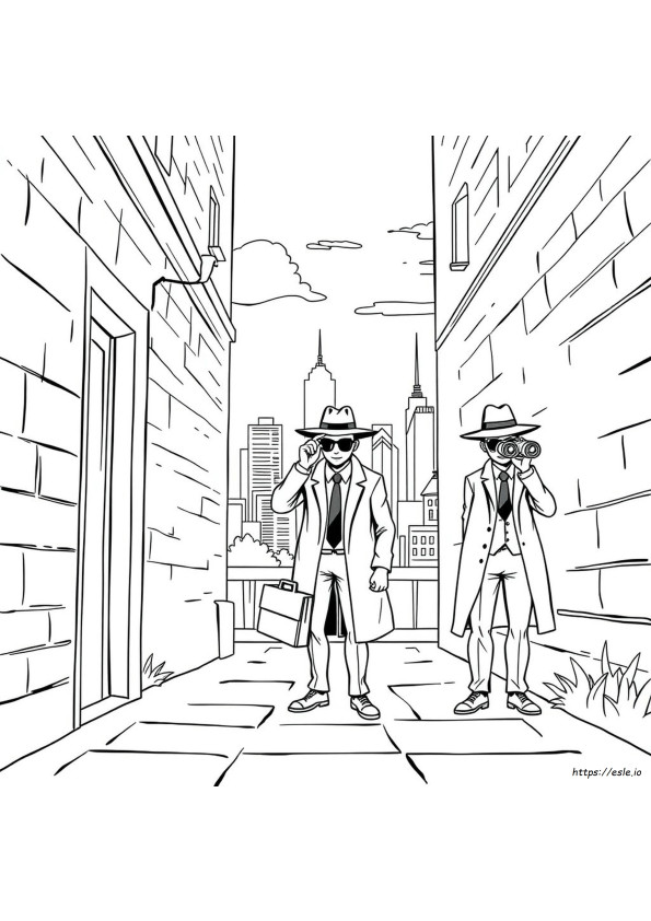 Coloring Pages Of Spies