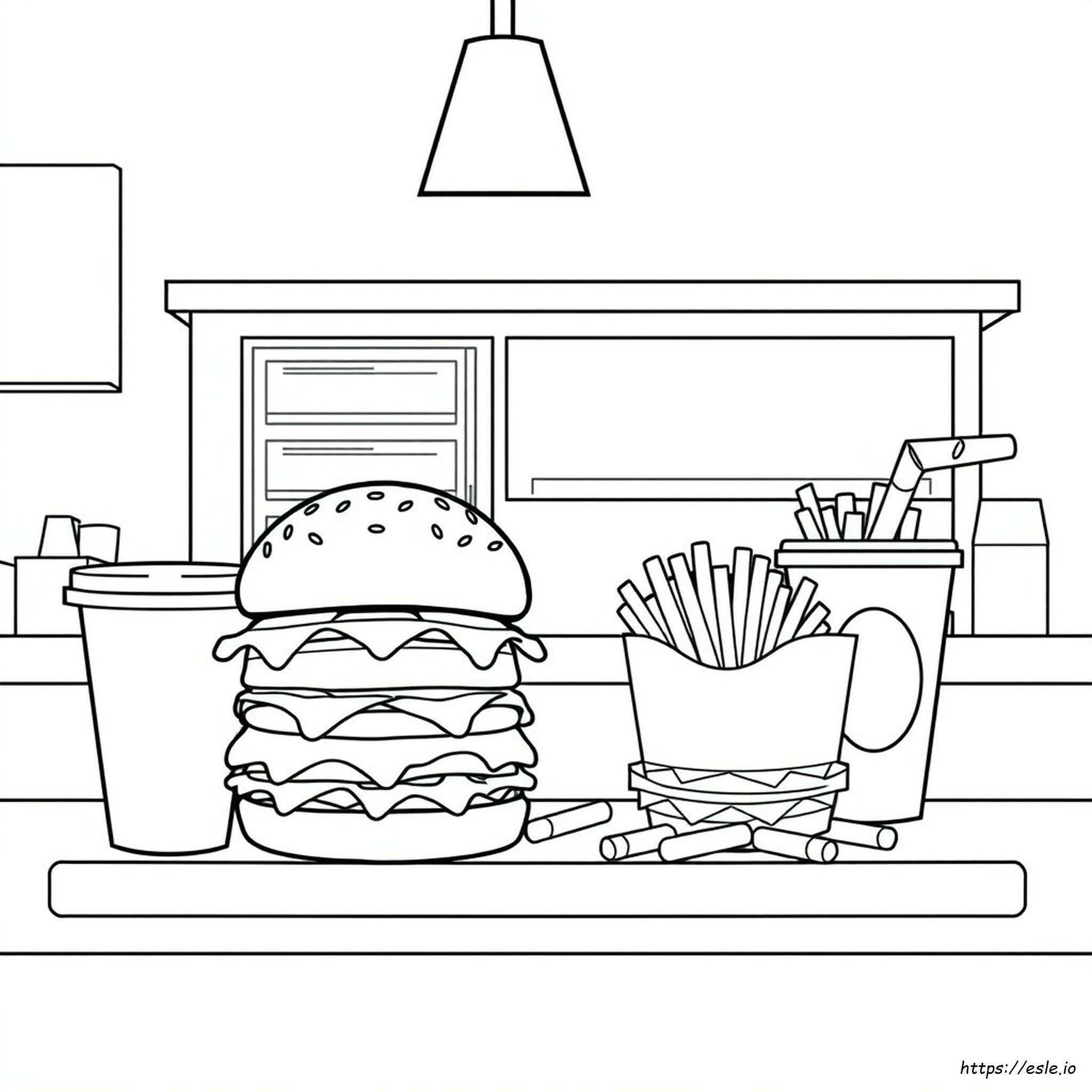 Disegni Di Fast Food Da Colorare