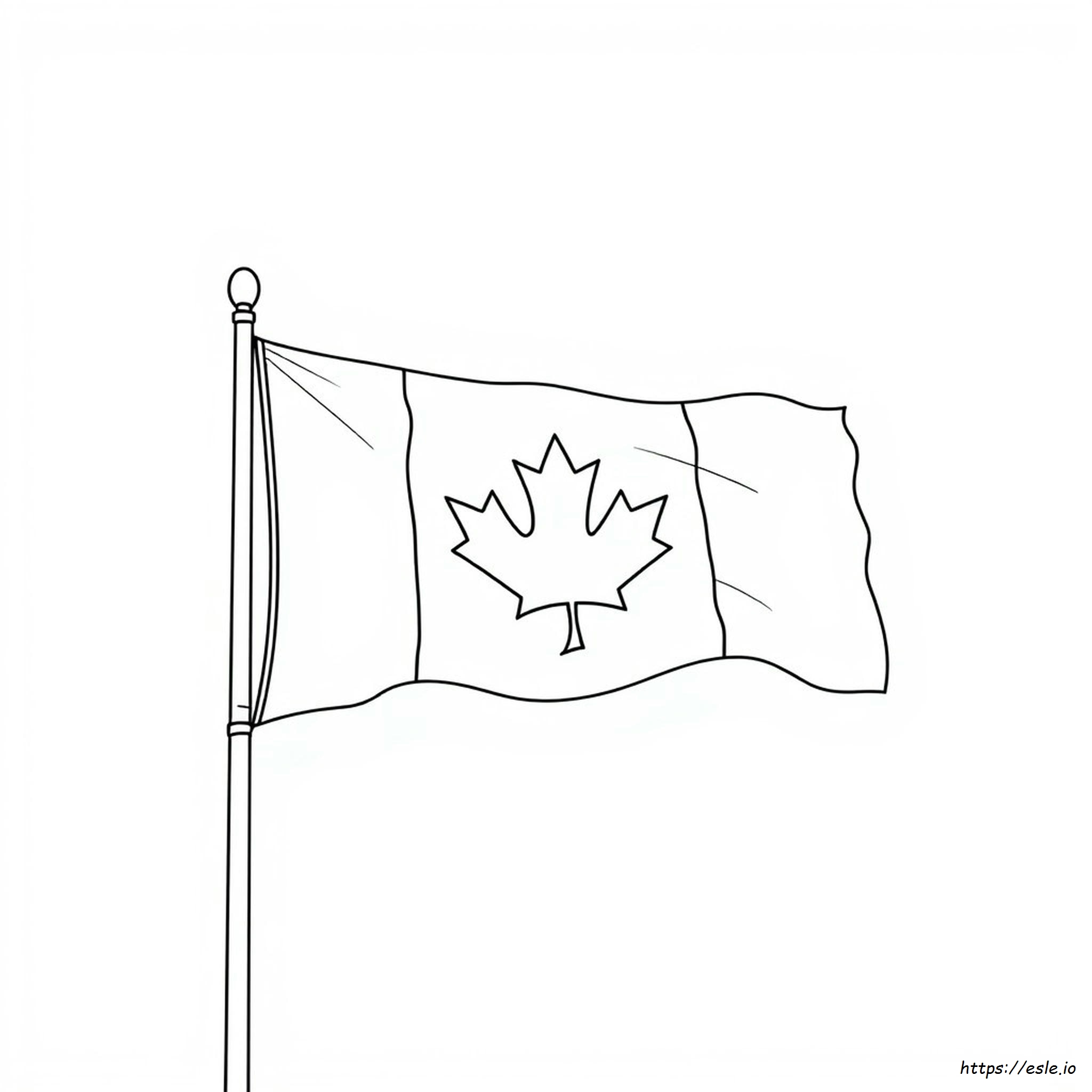 Ontario Flag Coloring Page