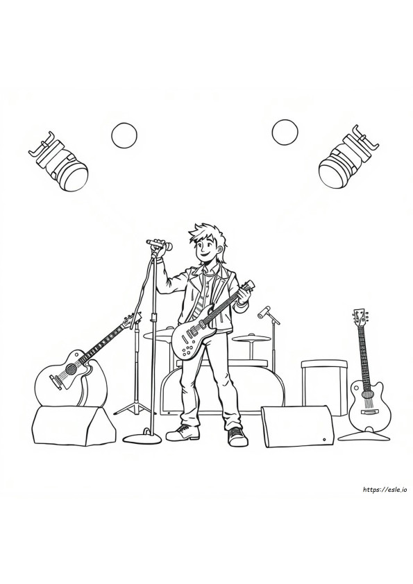 Coloriages Rock Star