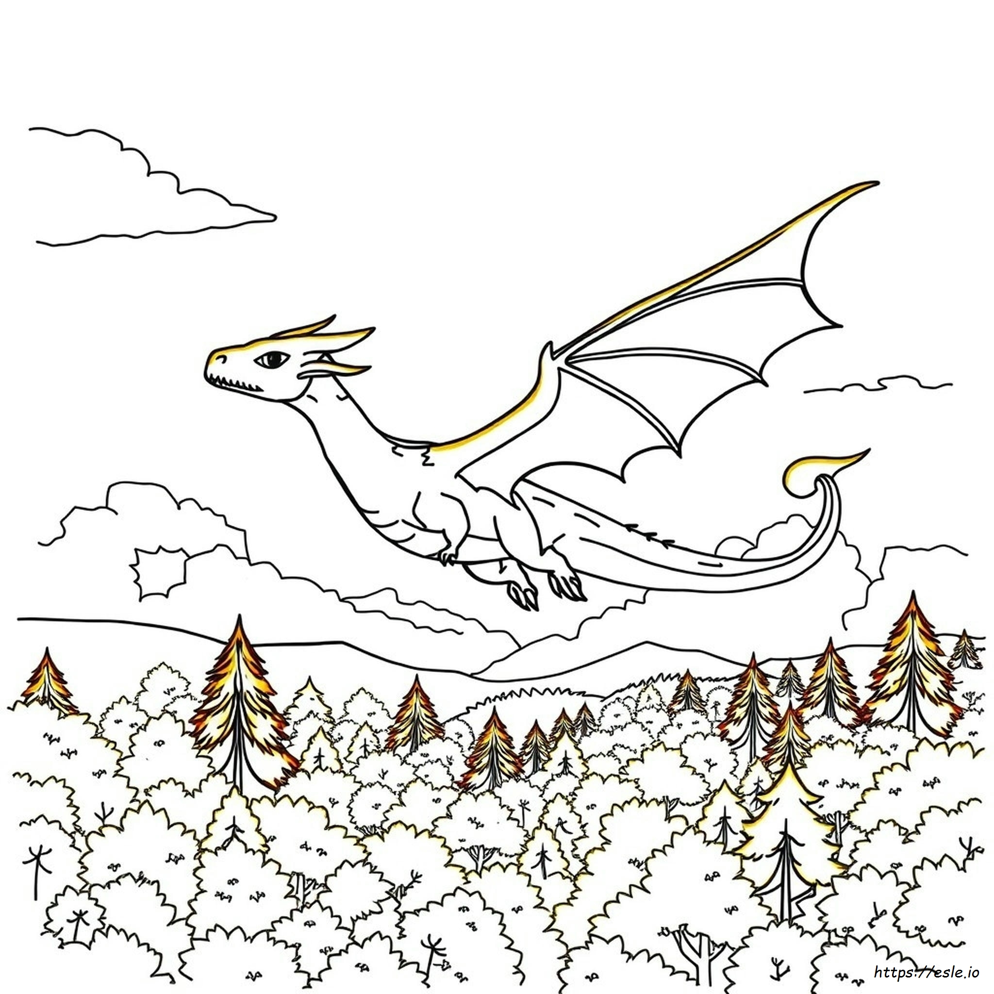 Free Coloring Pages Of Dragons