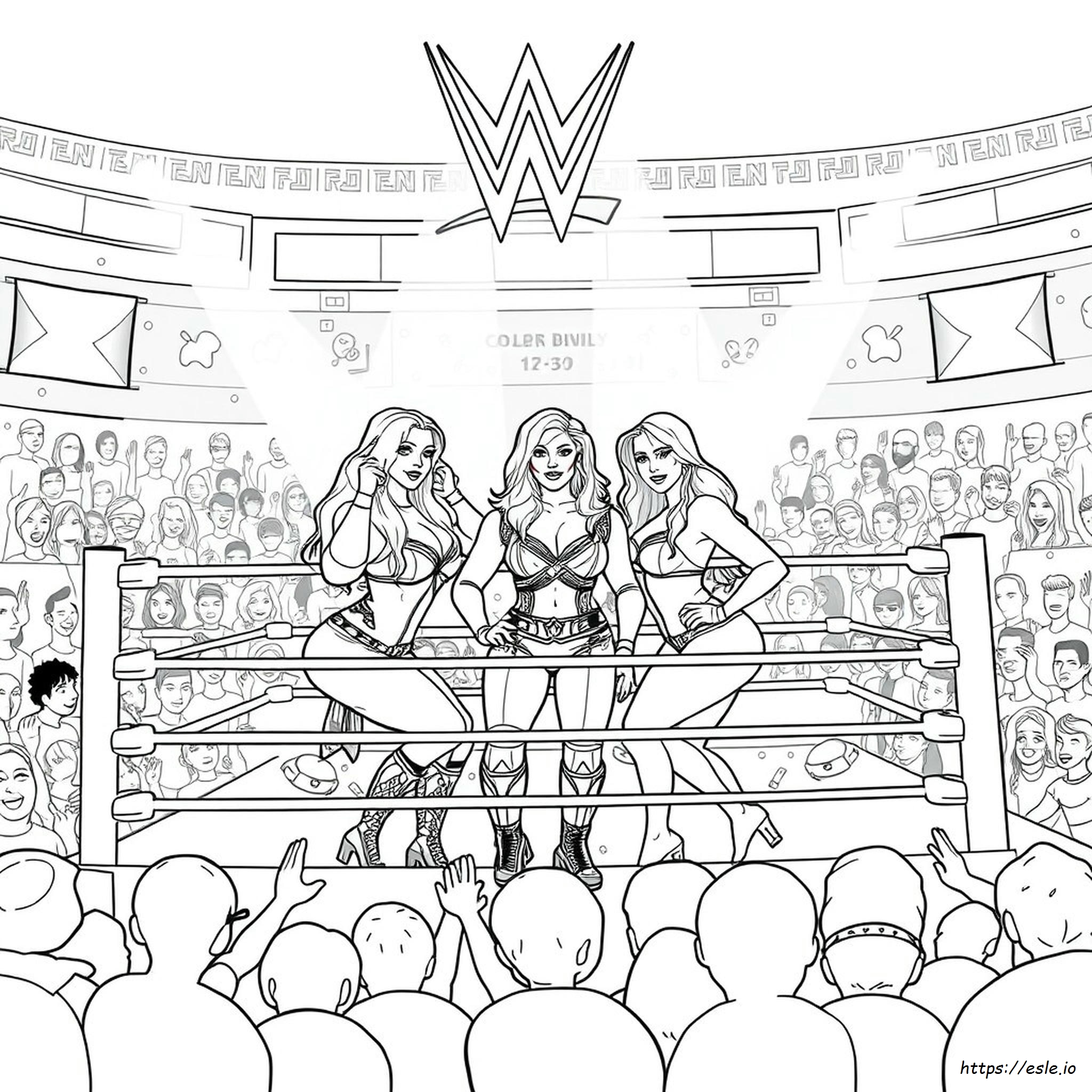 Wwe Divas Mewarnai Gambar