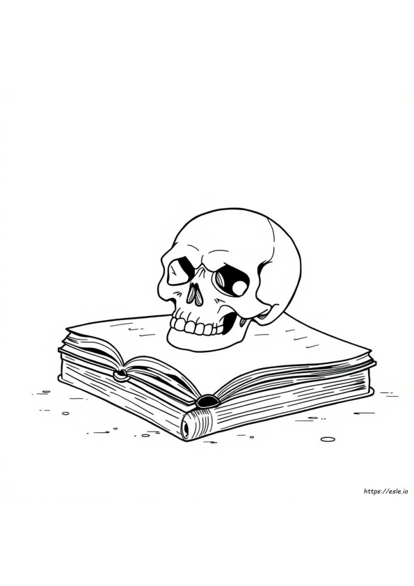 Livro De Colorir De Caveiras