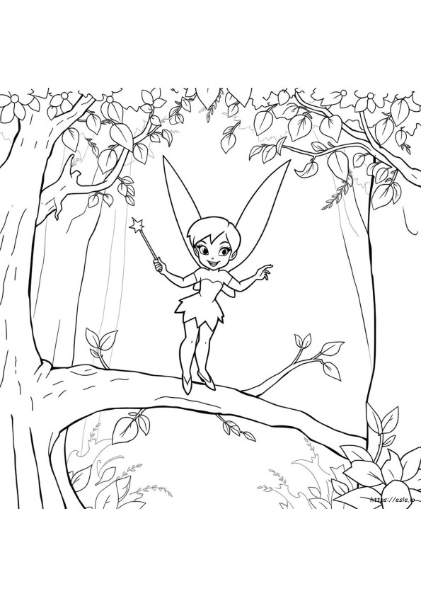 Disney Princess Coloring Pages Tinkerbell