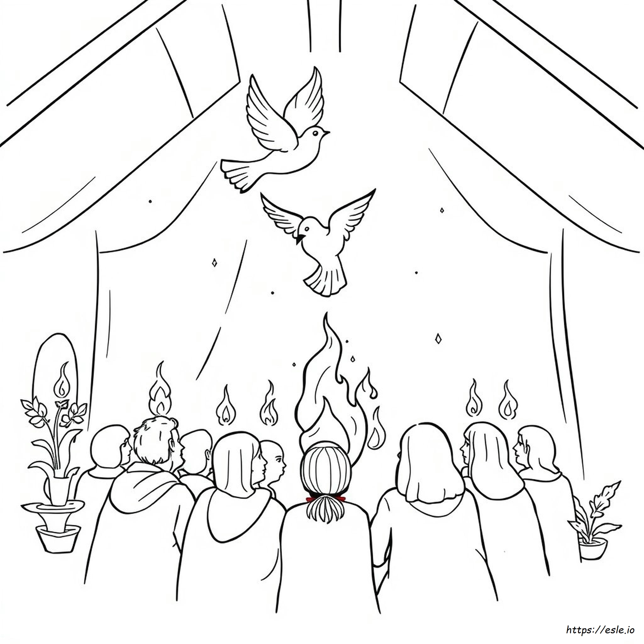 Coloring Page For Pentecost