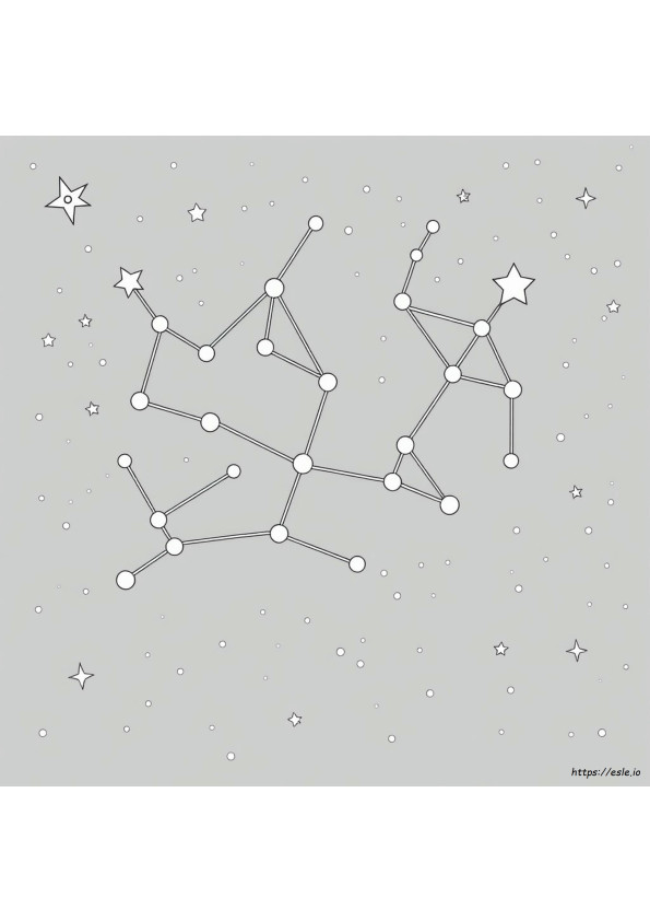 Constellation Coloring Pages Free