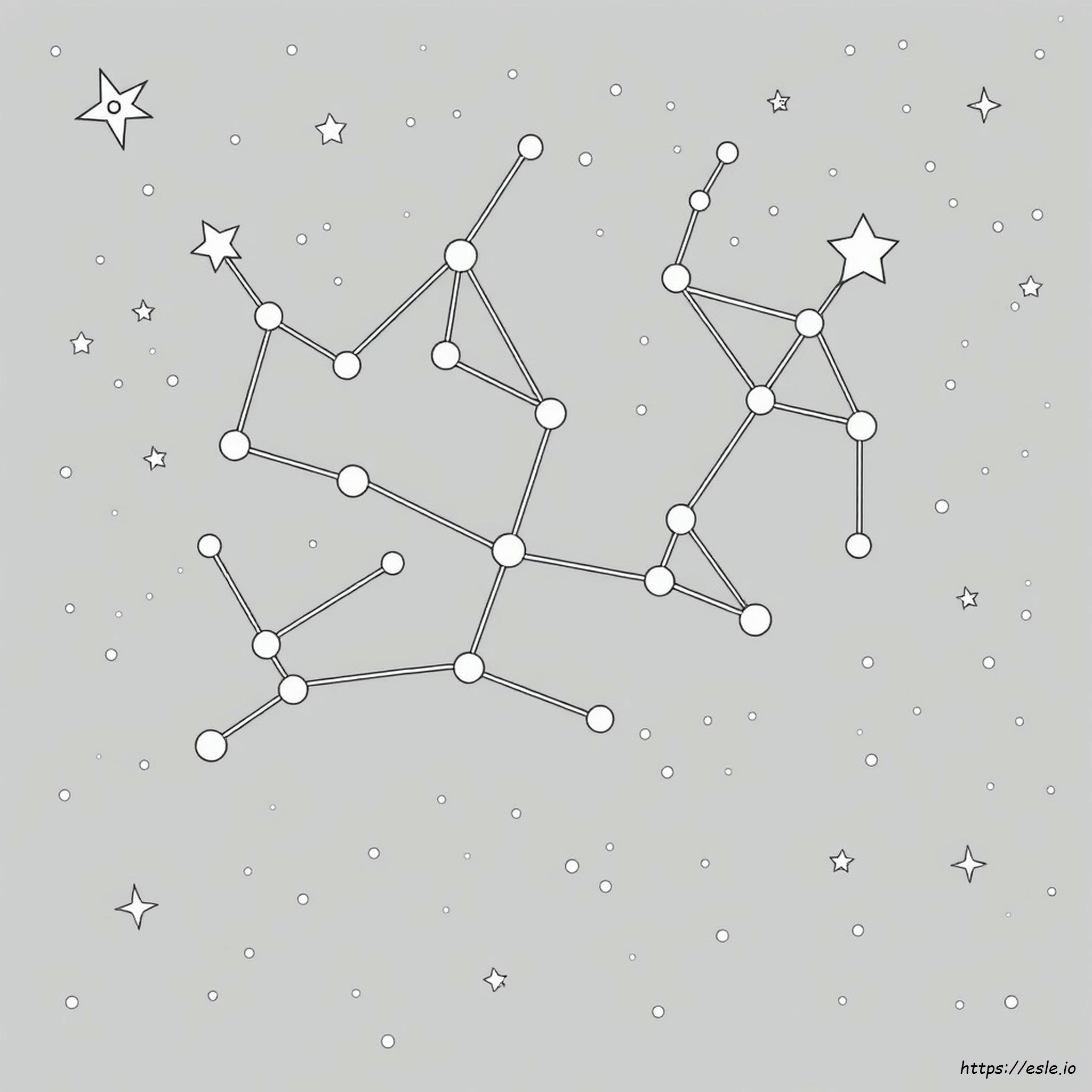 Constellation Coloring Pages Free