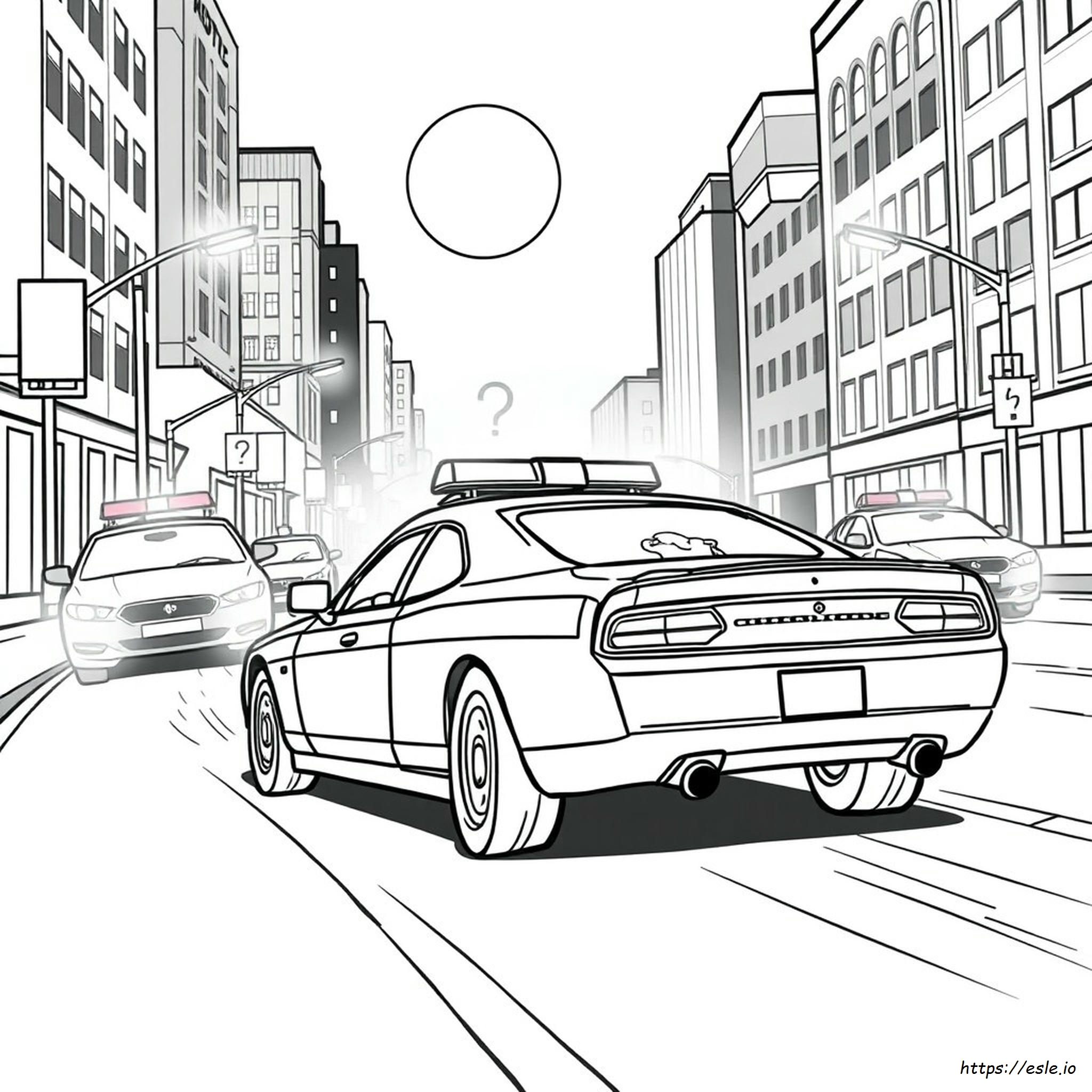 Chase Car Coloring Page