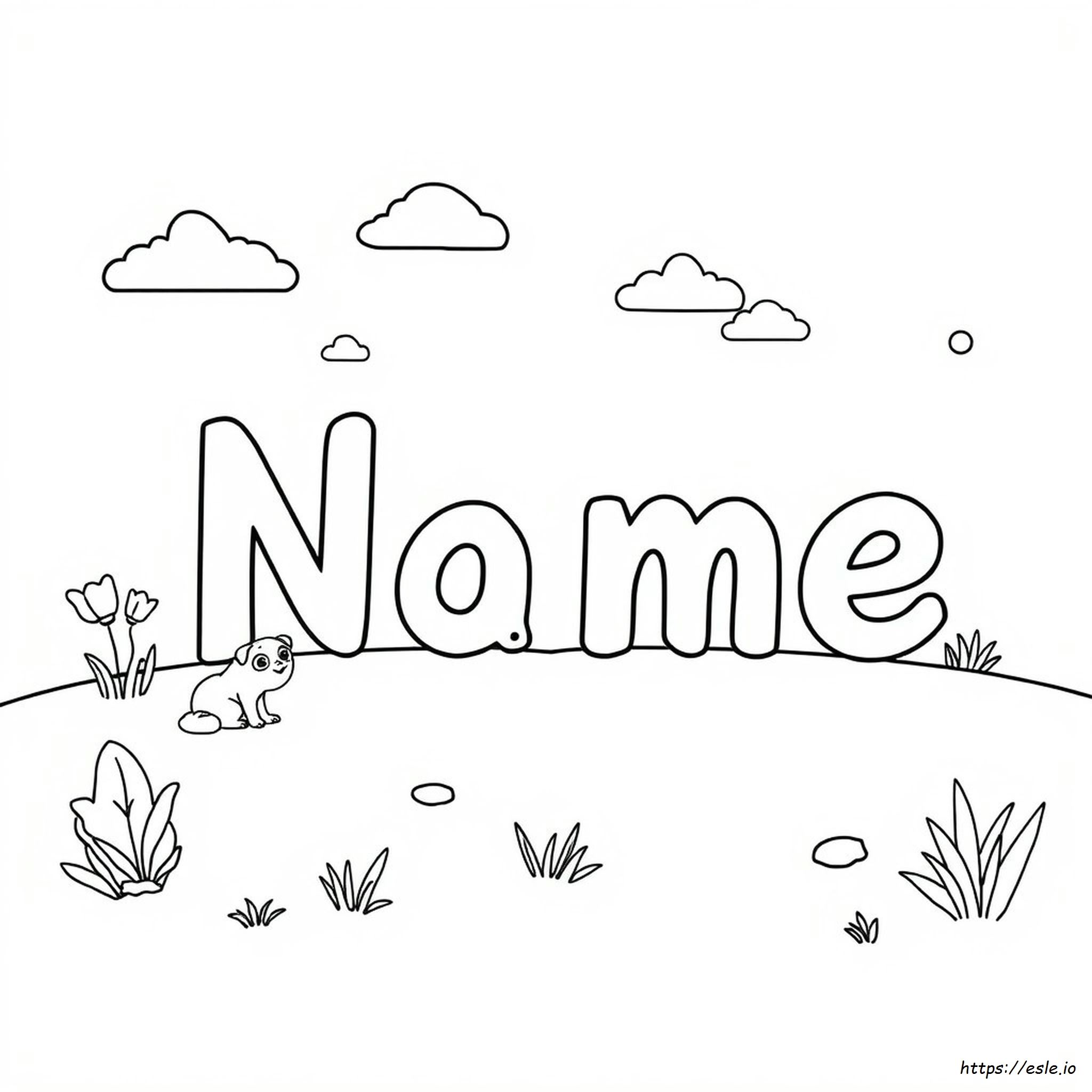 Name Coloring Pages For Adults