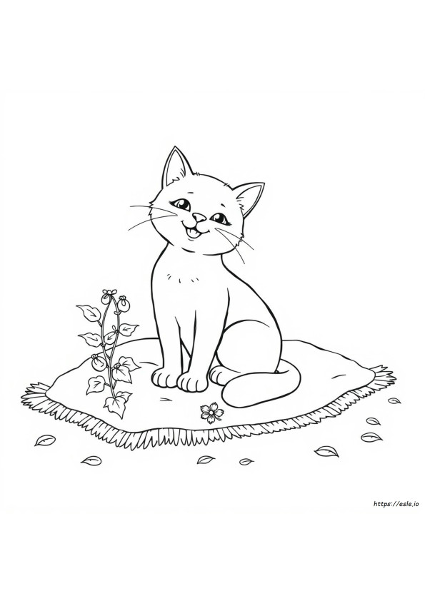 キャットニップ ぬりえ