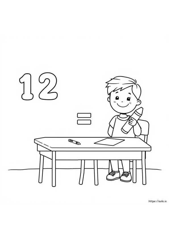 Addition Ausmalbilder 2 Klasse
