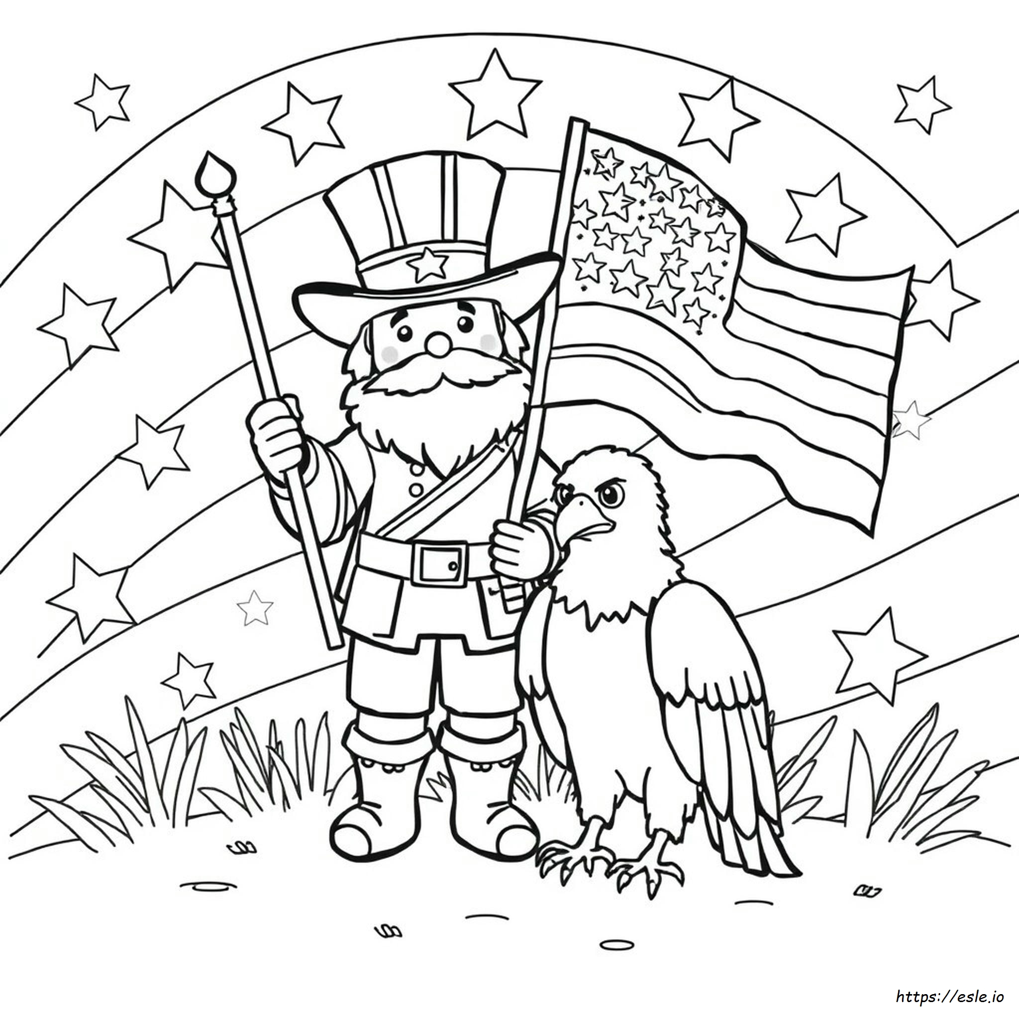 American Traditional Coloring Pages