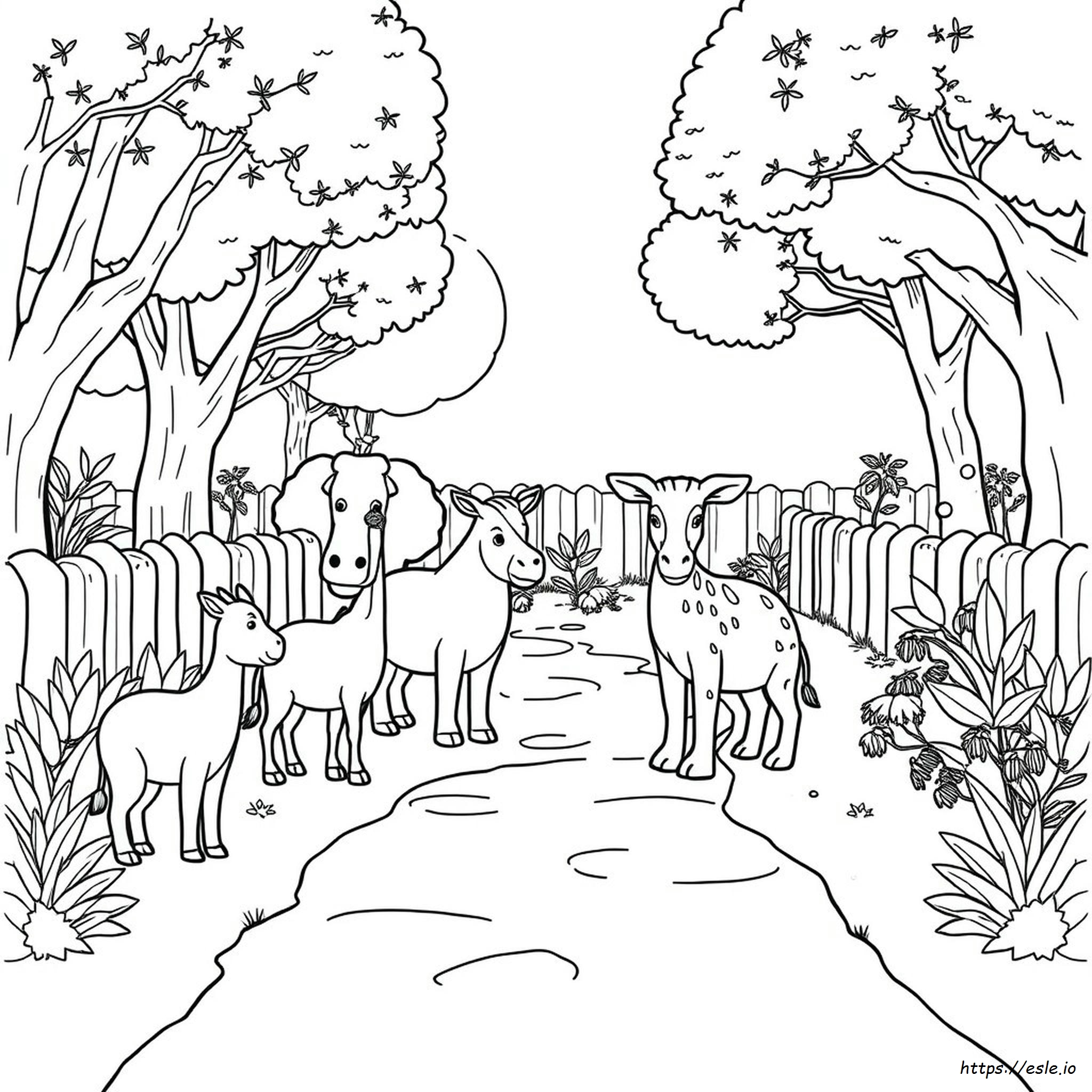 Coloriage Animaux Du Zoo À Imprimer Gratuit