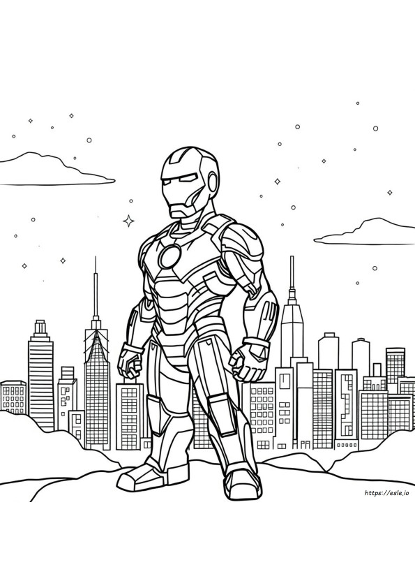 Ironman Coloring Picture