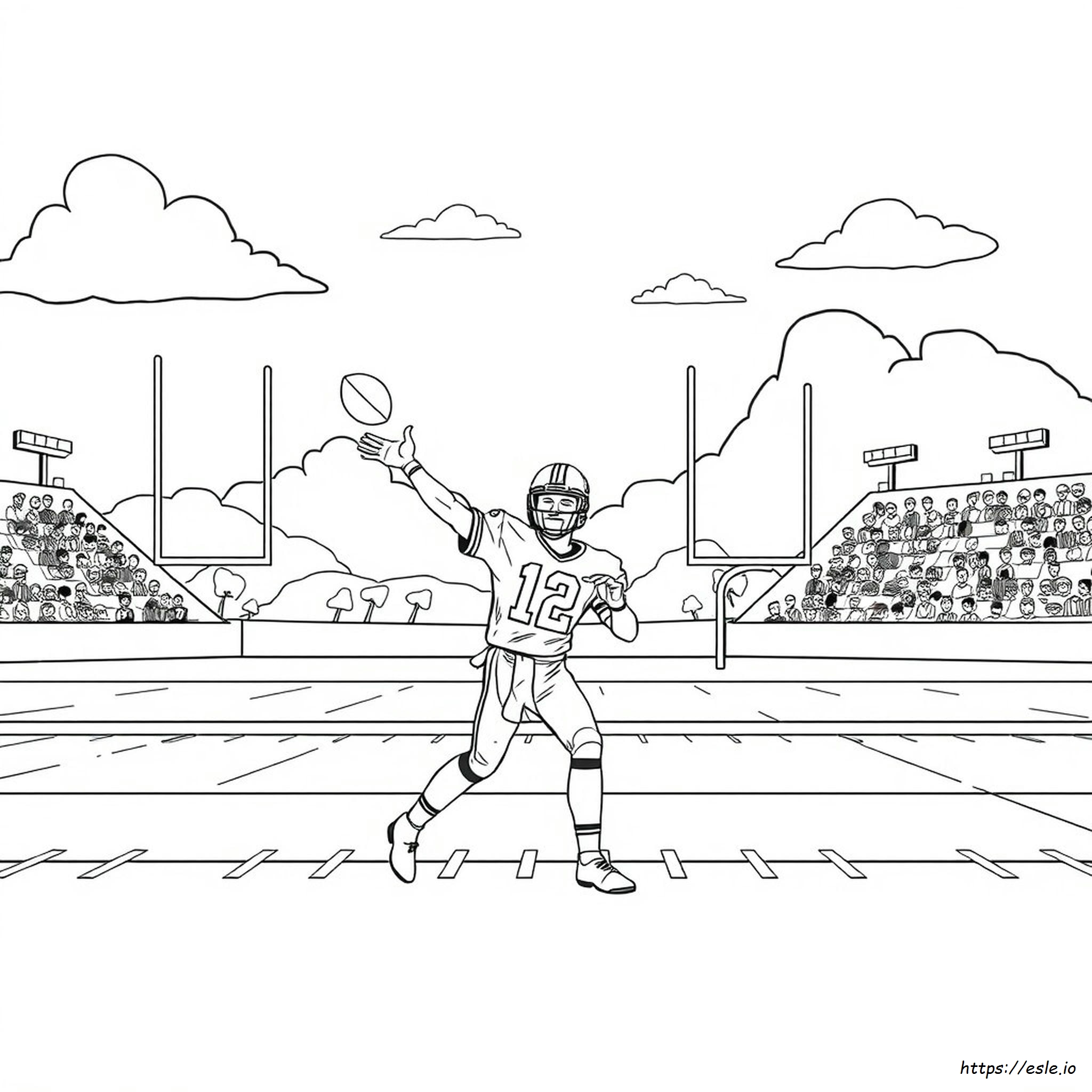 Coloriage Quarterback