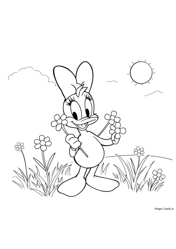 Cołoṛiage Daisy Duck À Imprimer