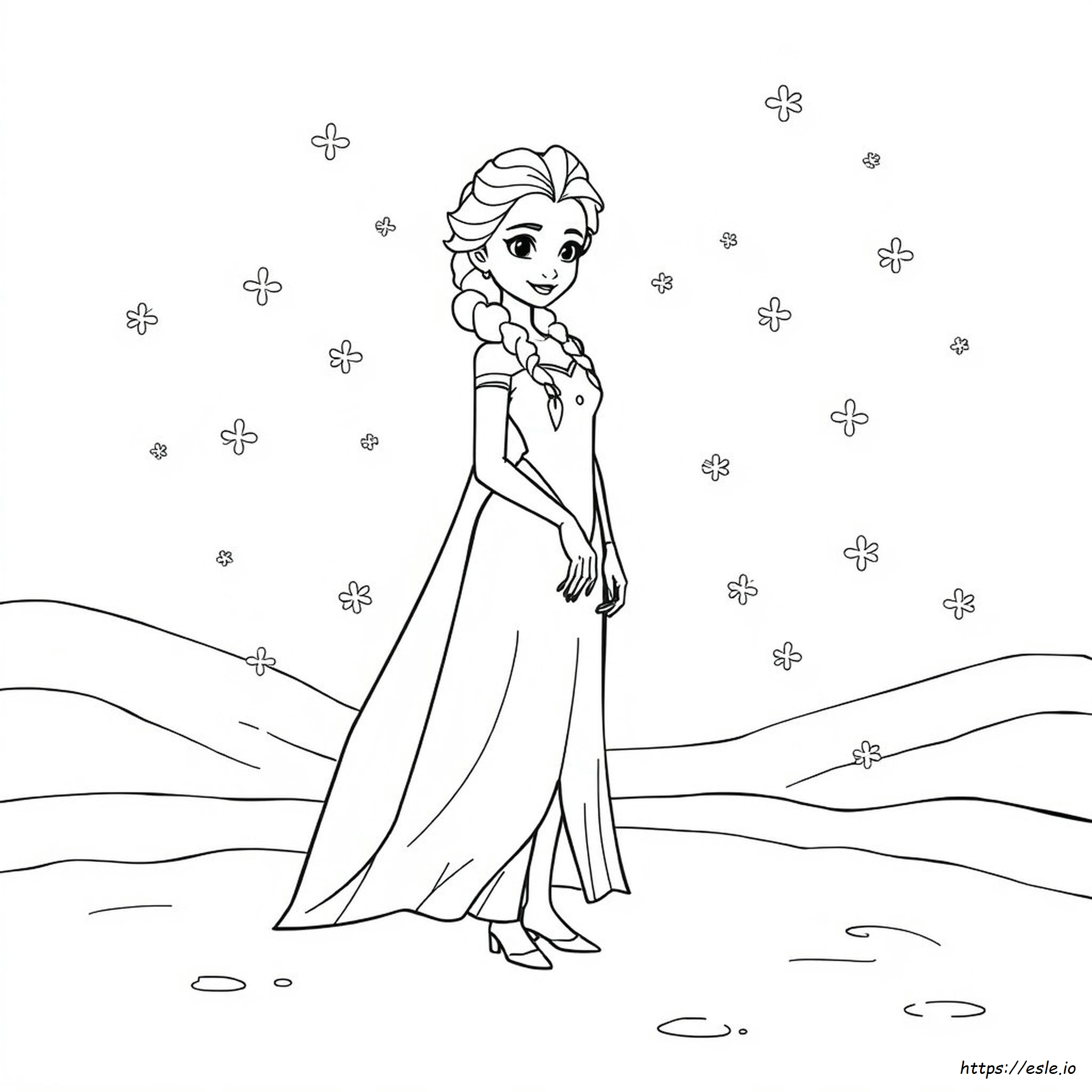 Immagini Di Elsa Da Colorare
