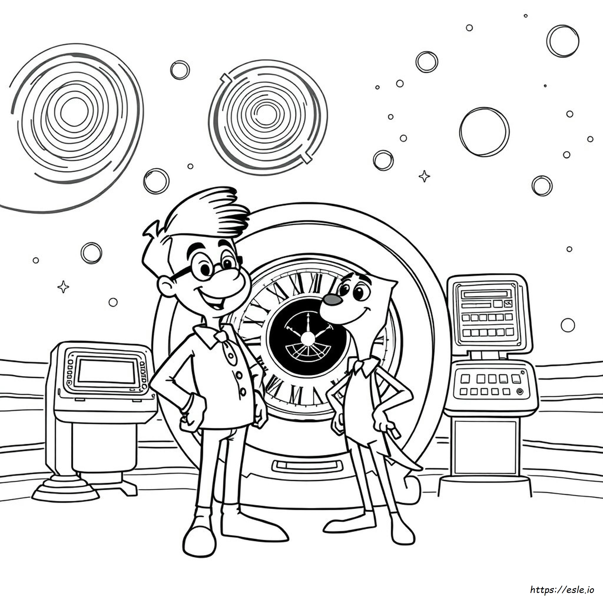 Mr Peabody & Sherman Kleurplaten kleurplaat